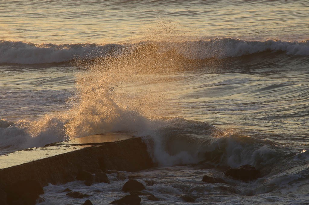 digue plage bidart