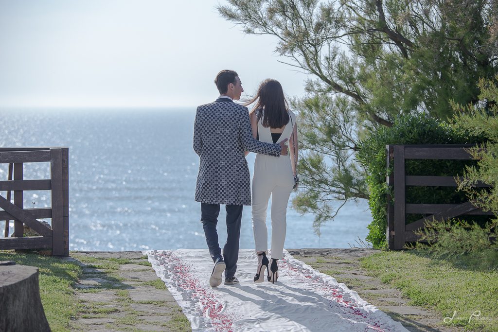 seance engagement couple photographe bidart