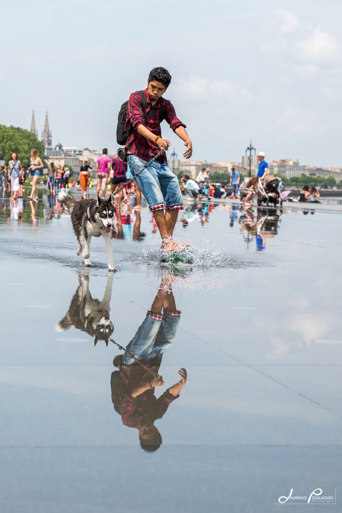 glisse miroir eau