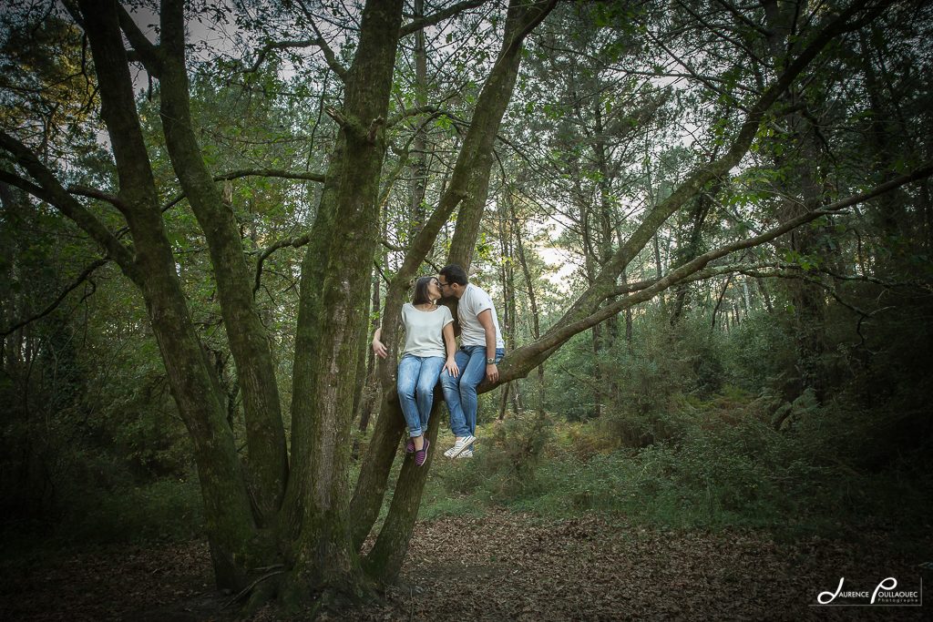 foret chiberta anglet seance couple laurence poullaouec photographe
