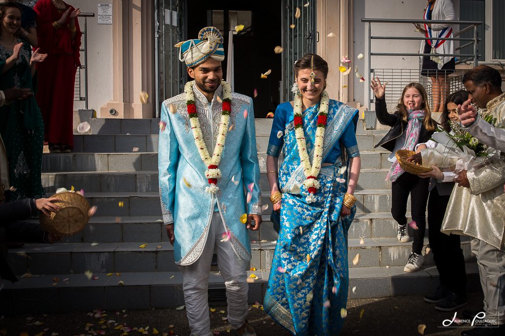 mariage-franco-indien-landes-sortie-ceremonie sortie mariage franco indien landes pays basque