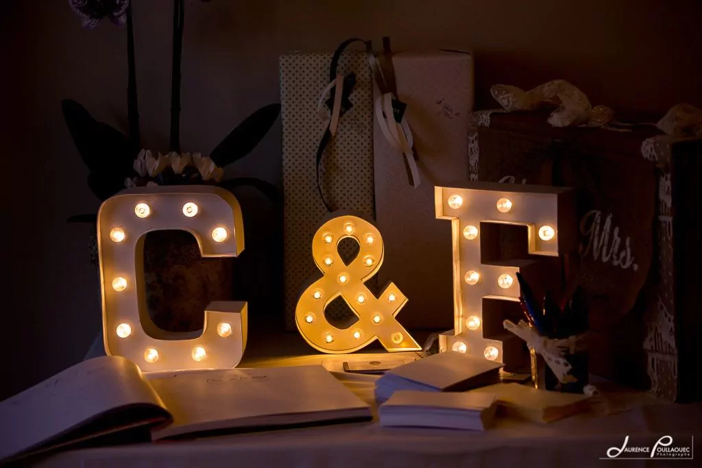 lettre lumineuse mariage