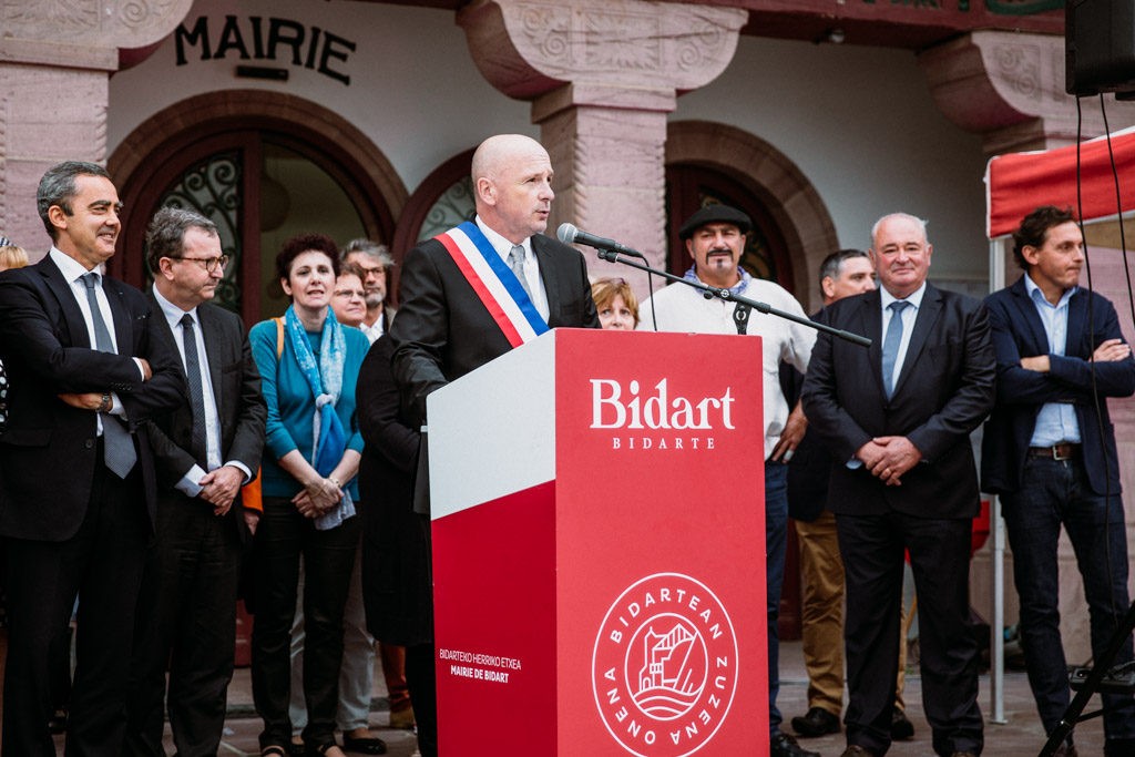 inauguration-place-bidart photographe corporate pays basque