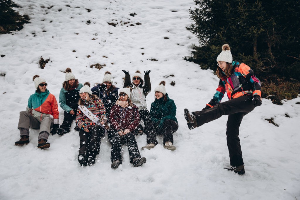 evjf à la neige