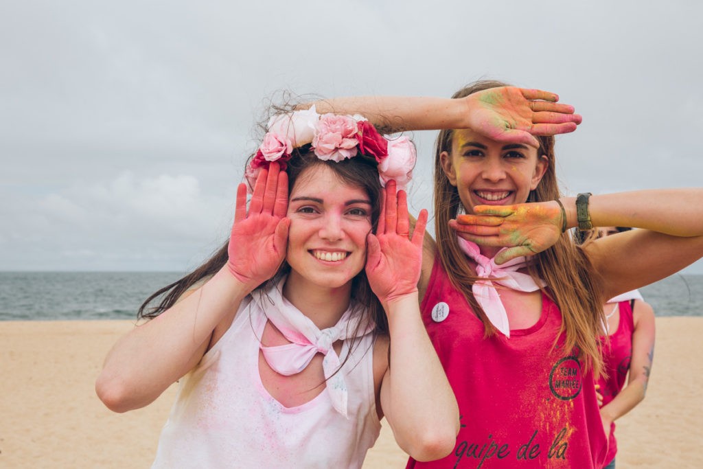 evjf poudre colorée hossegor