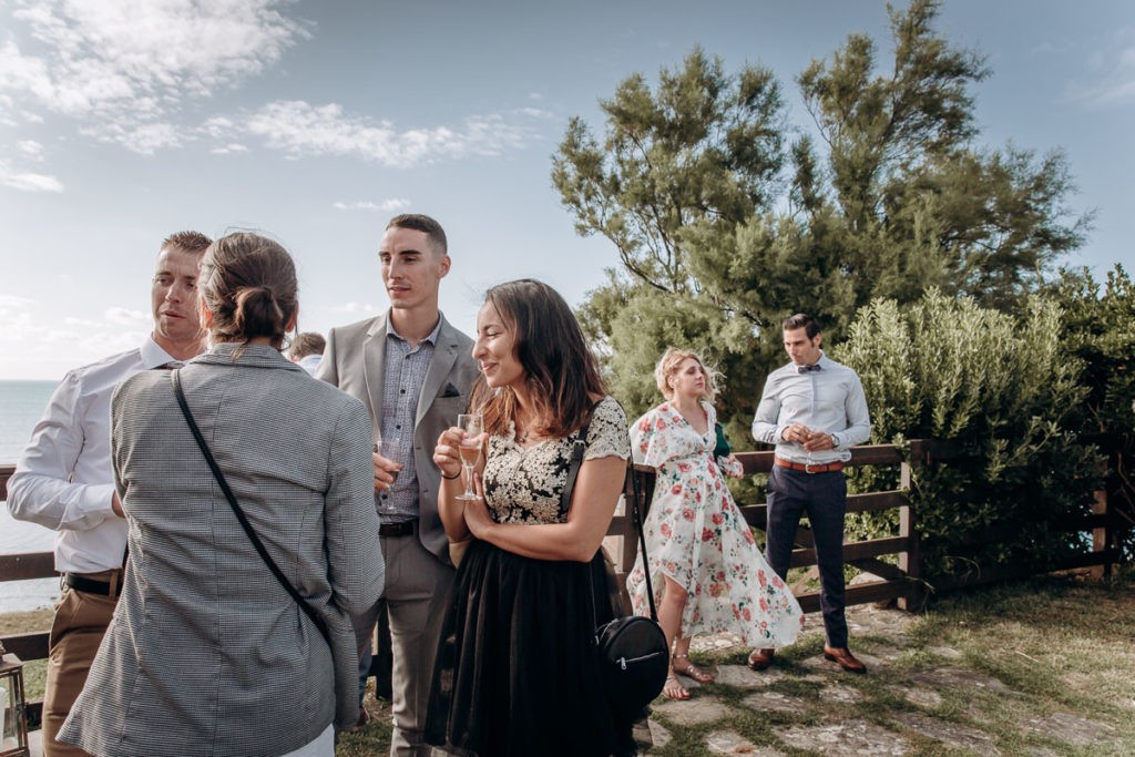 mariage au bord de l'ocean
