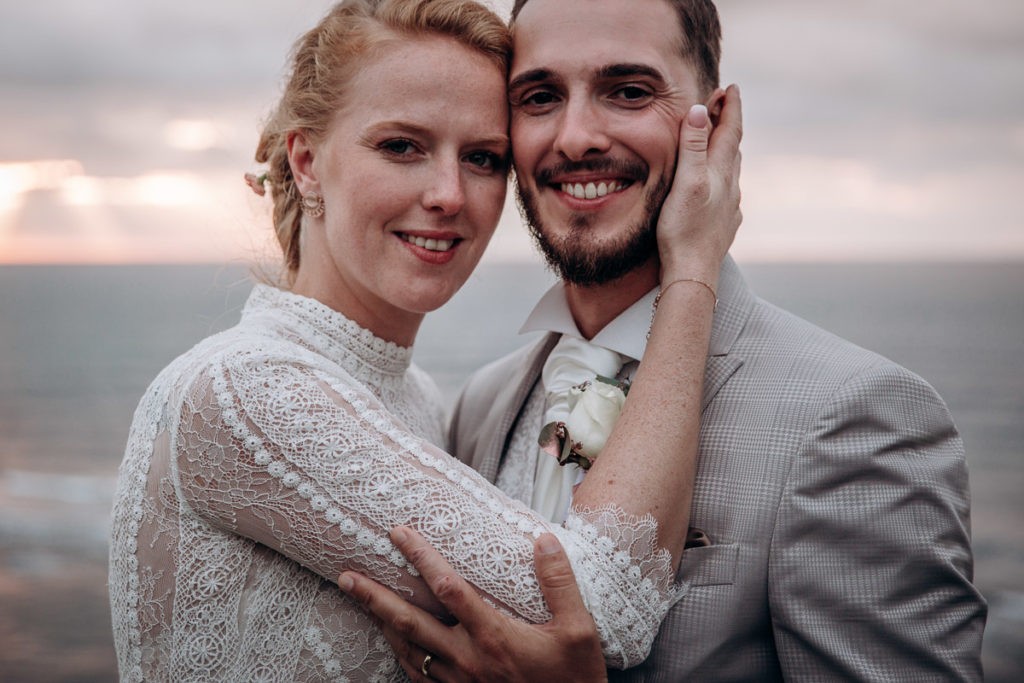 mariage au bord de l'ocean