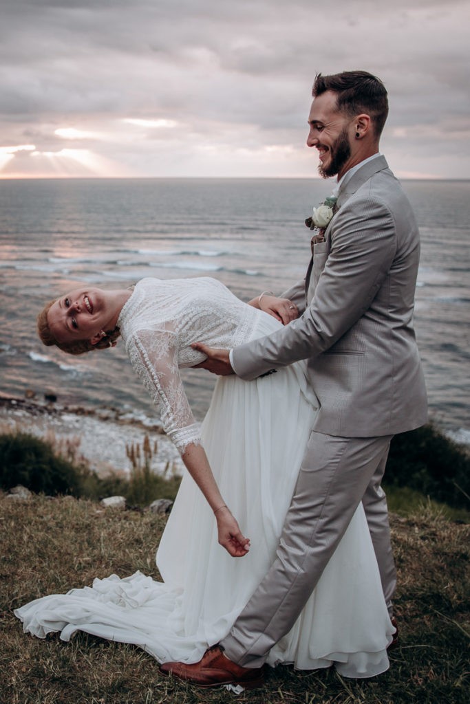 mariage au bord de l'ocean