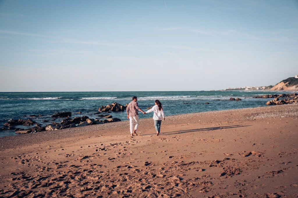 romantique seance couple plage