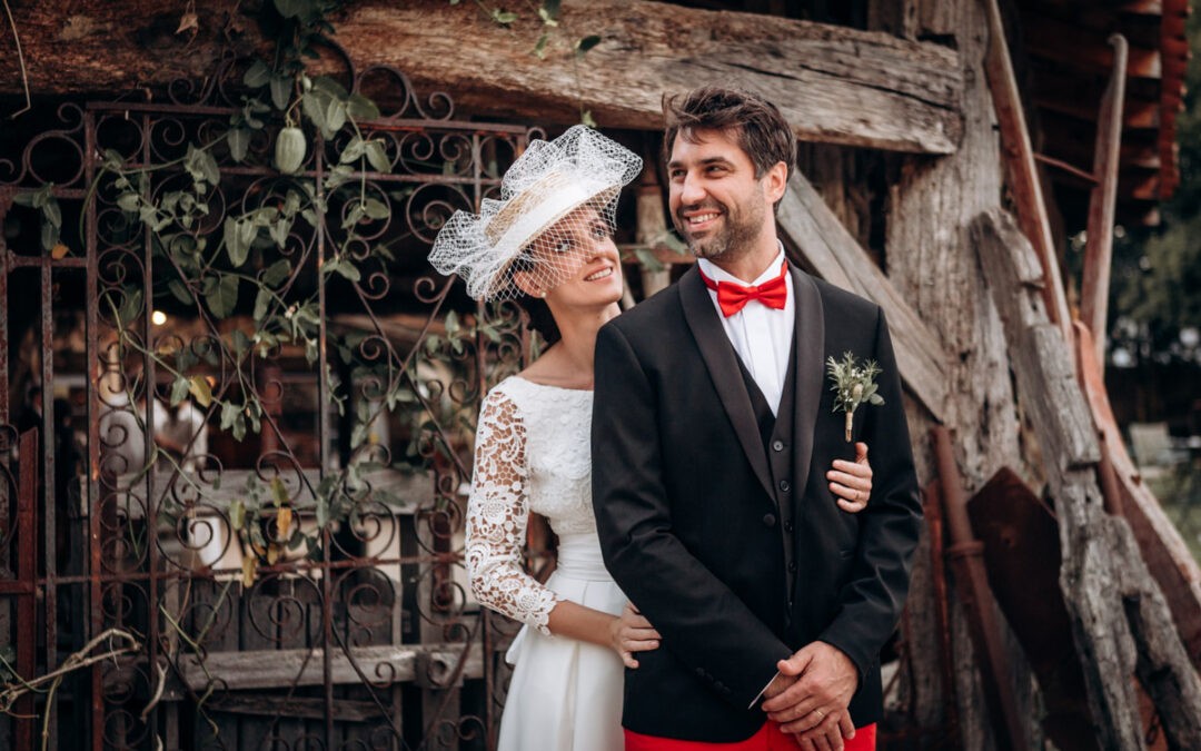 Un mariage en rouge et noir