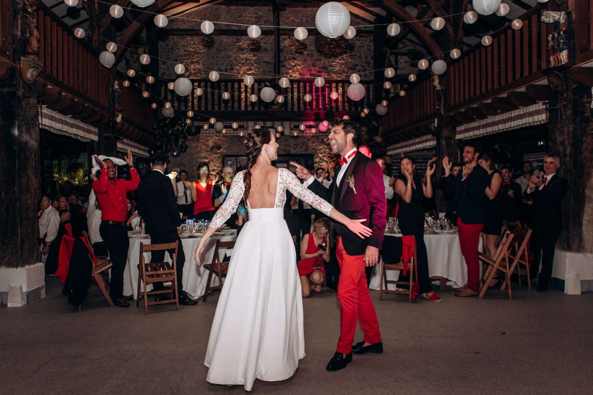 mariage en rouge et noir