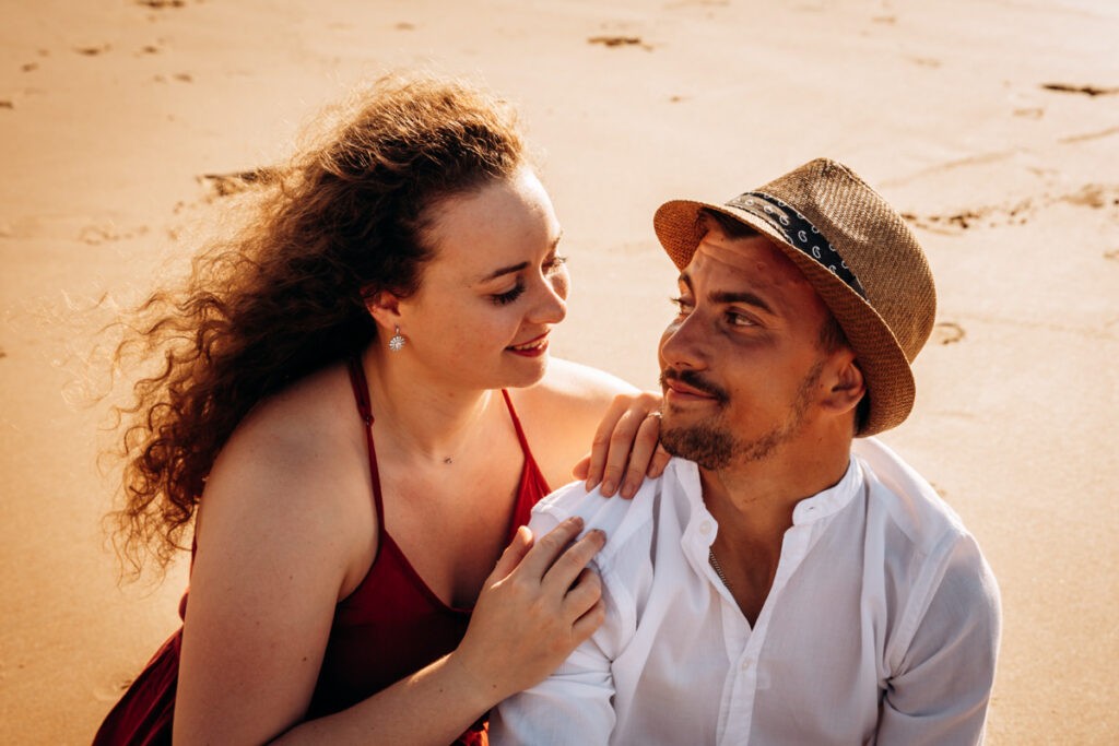 seance couple plage pays basque