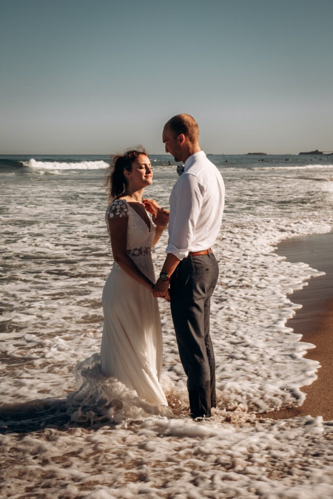 trash the dress à Biarritz