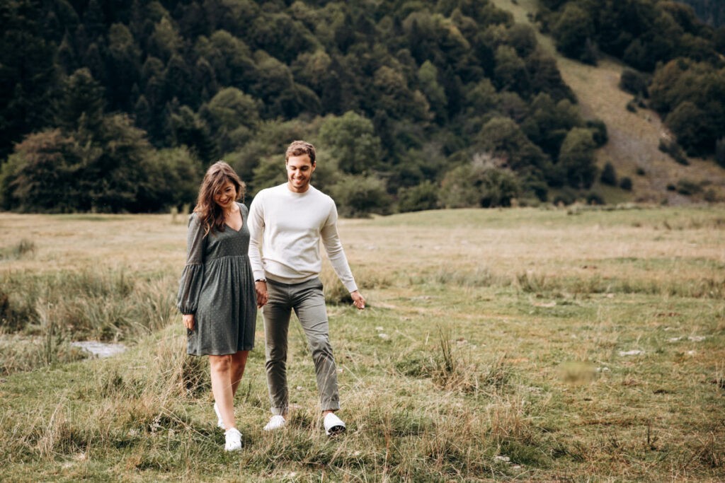 seance couple à la montagne
