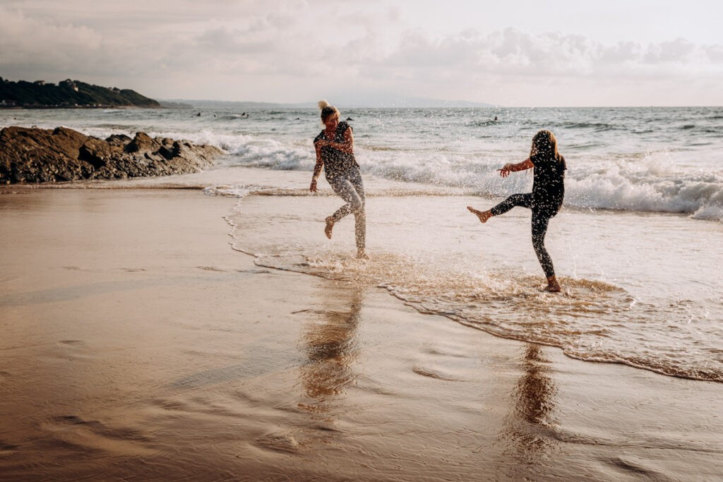 séance famille à la plage