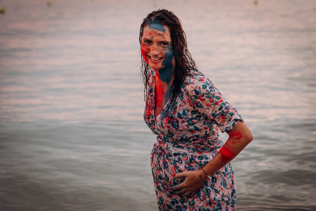 seance grossesse dans la mer