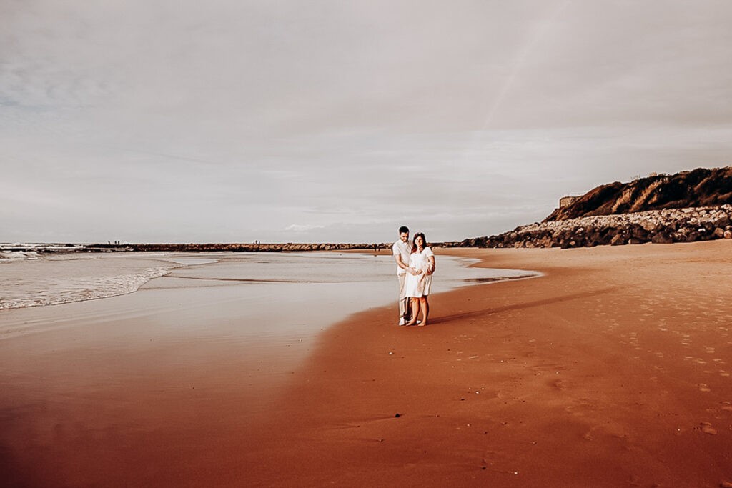 séance grossesse à la plage