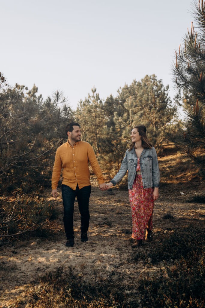 Séance engagement en foret dans les Landes