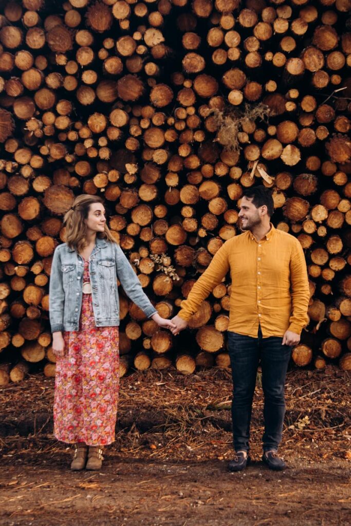 Séance engagement en foret dans les Landes