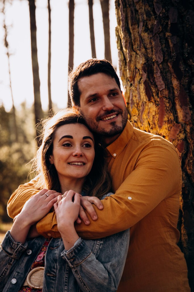 Séance engagement en foret dans les Landes