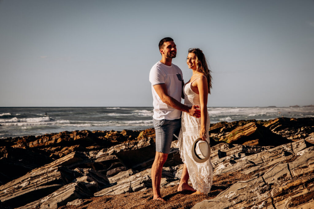 seance couple intime à la plage