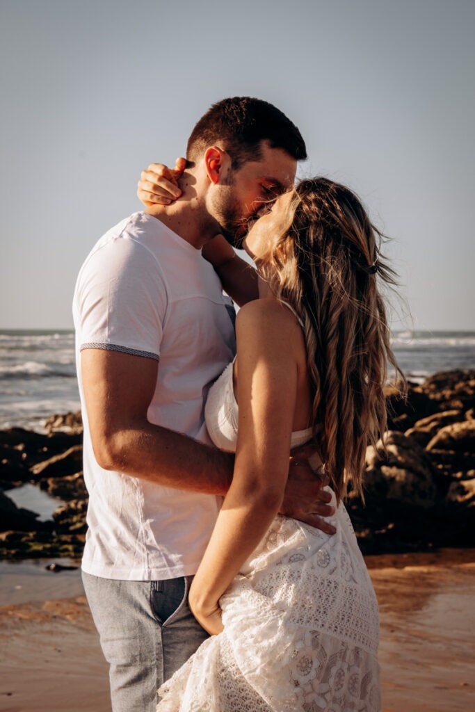 seance couple intime à la plage