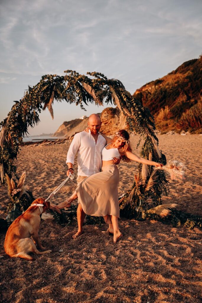 elopement sur la plage