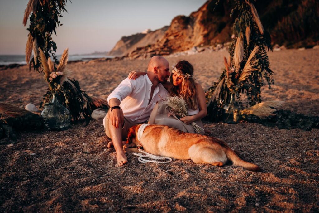 elopement sur la plage