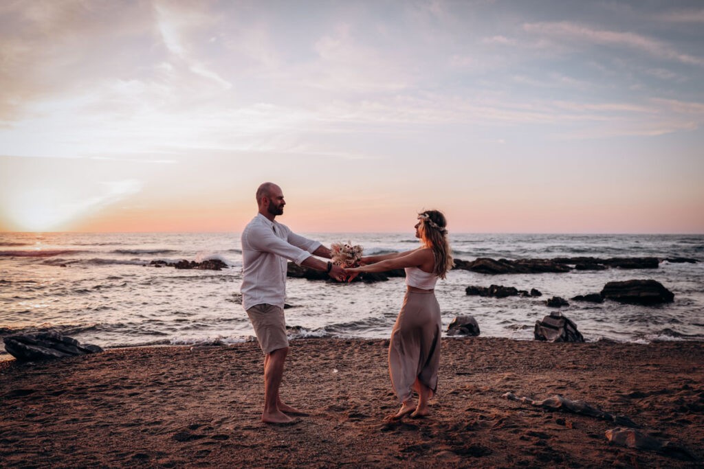elopement sur la plage