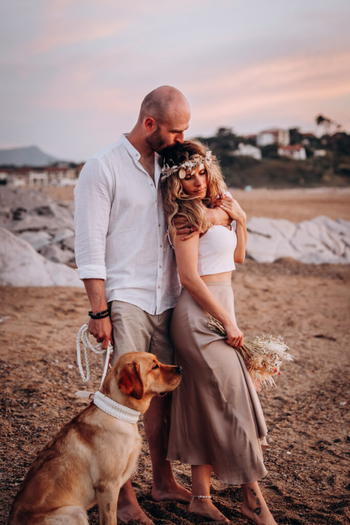 elopement sur la plage