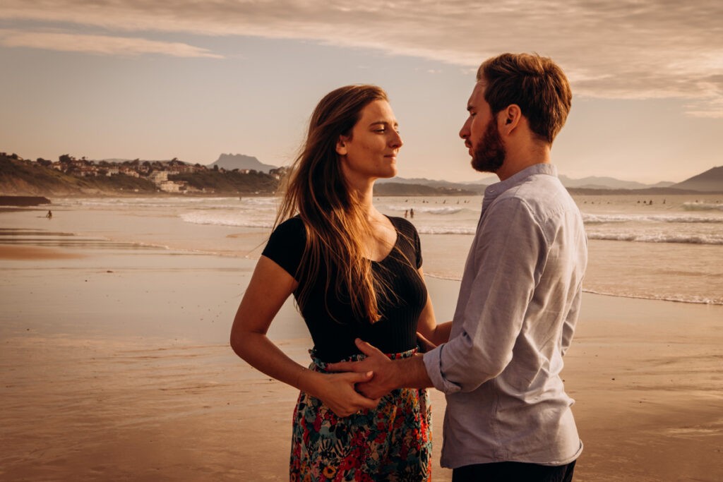 seance photos engagement à bidart