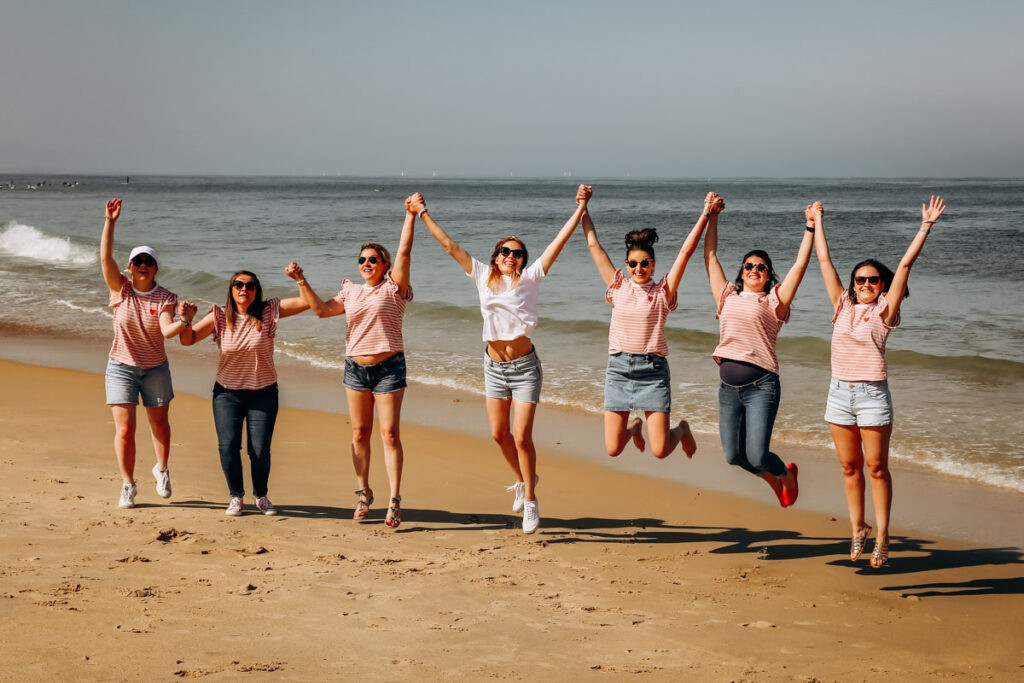 EVJF à la plage dans les landes