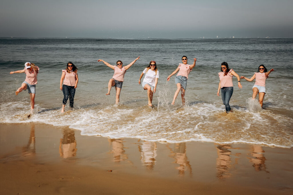 EVJF à la plage dans les landes