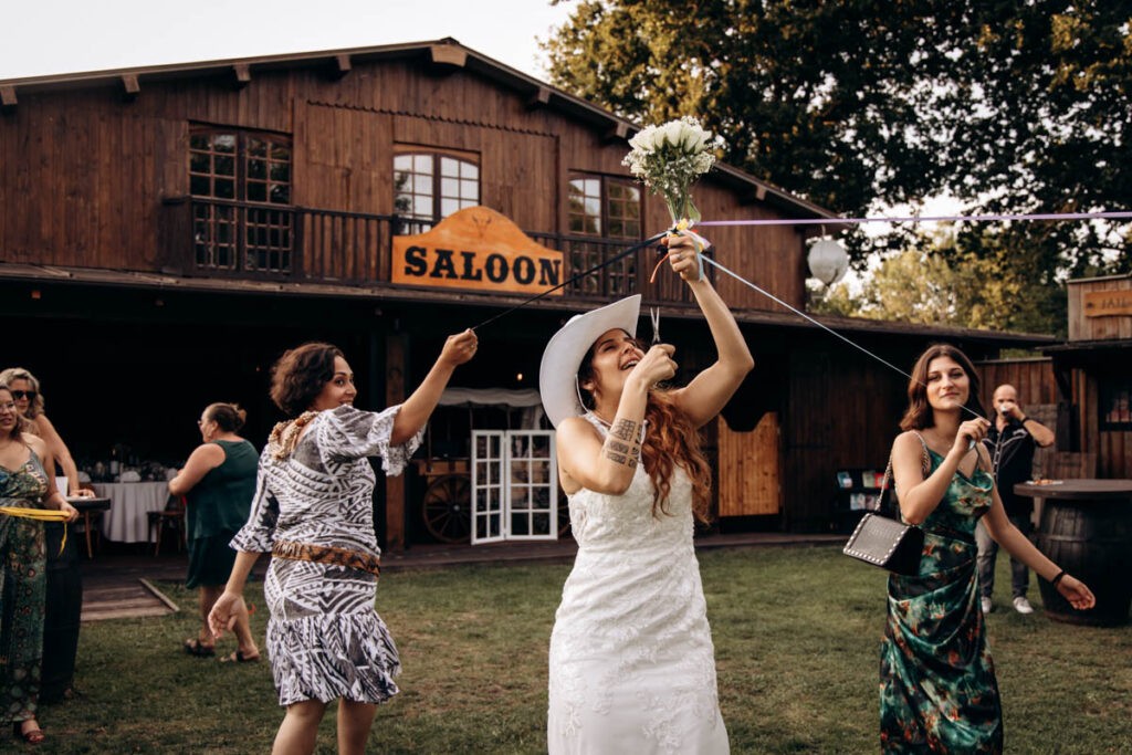 mariage dans un ranch