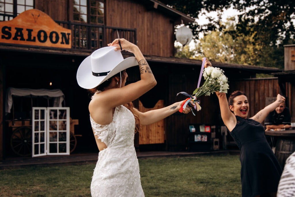 mariage dans un ranch