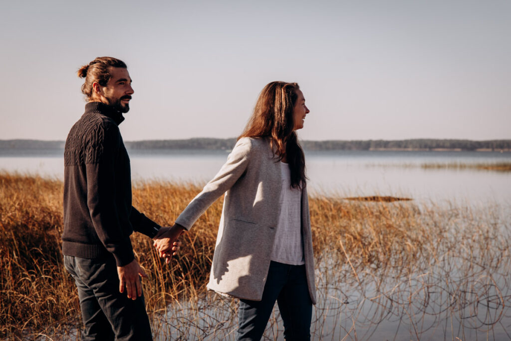 seance photo couple au moutchic à lacanau