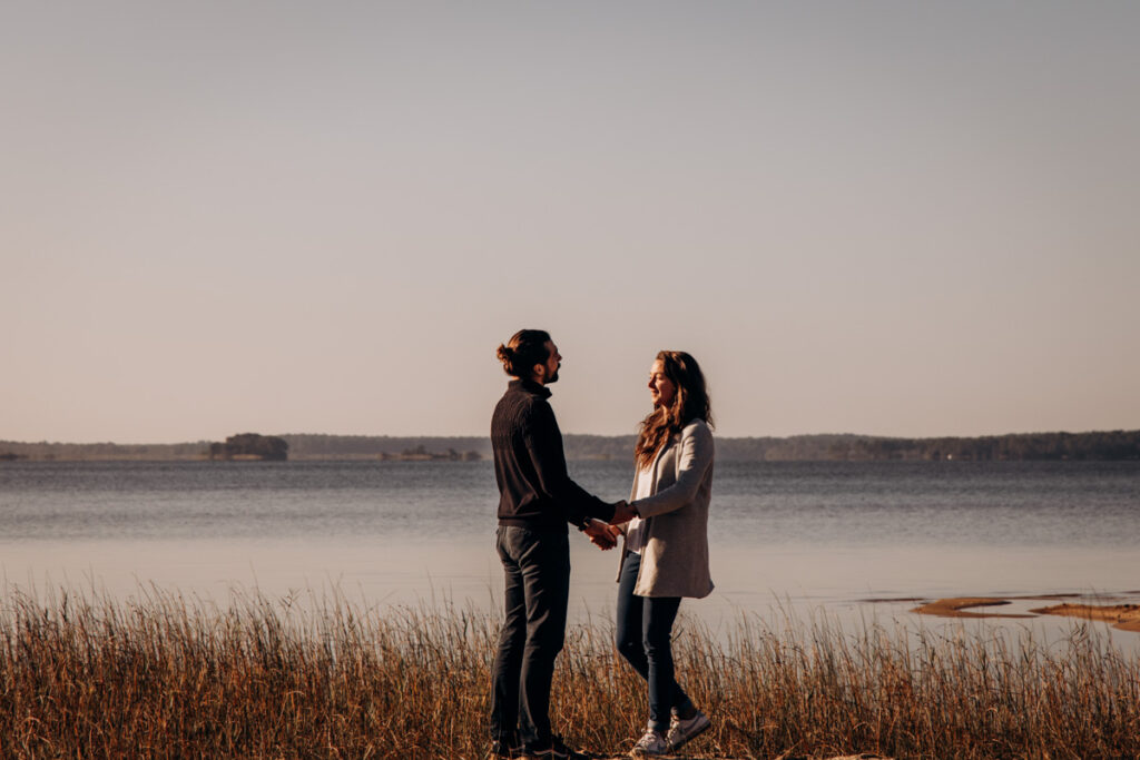 seance photo couple au moutchic à lacanau