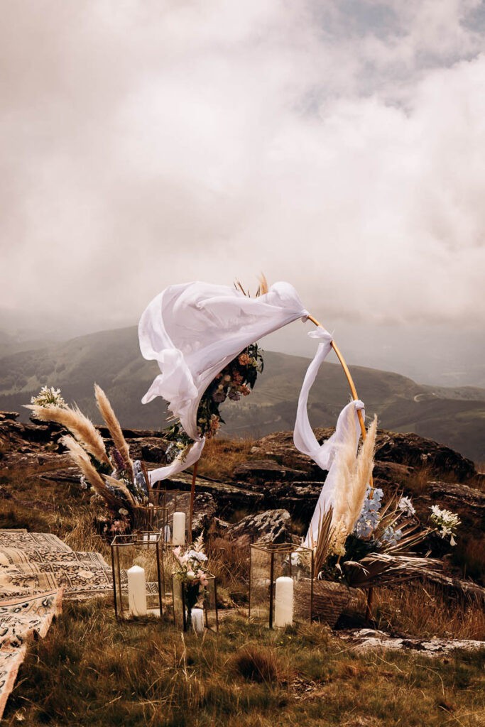 wedding planner pays basque elopement