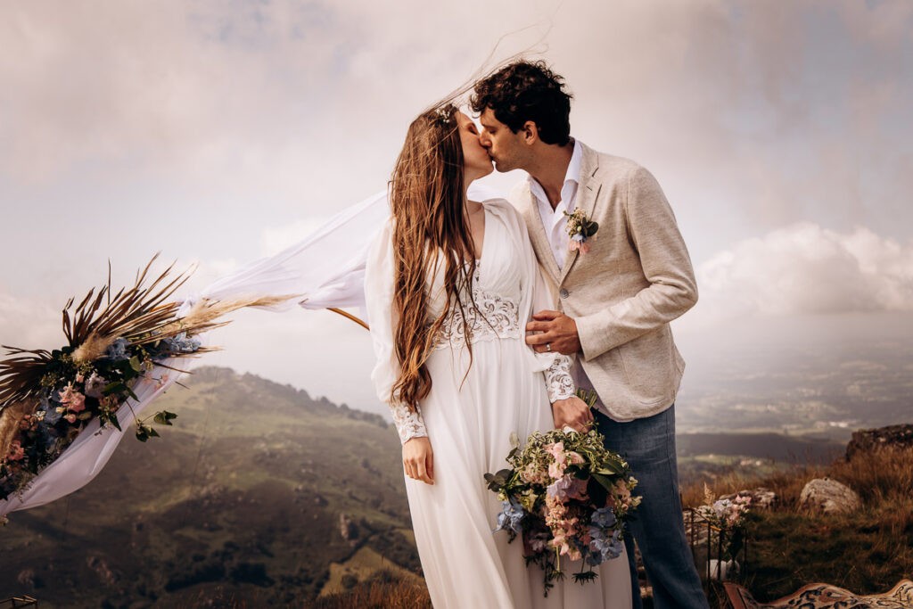 Mariage intime à la montagne