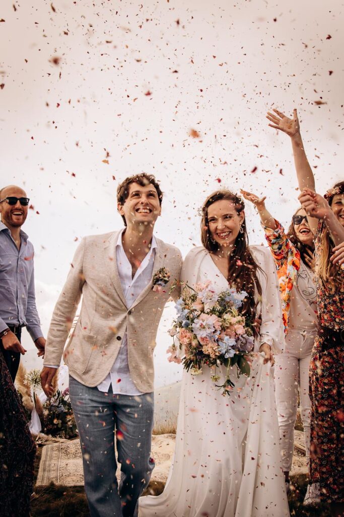 Mariage intime à la montagne