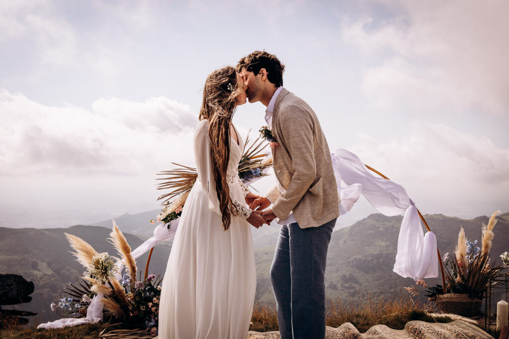 Mariage intime à la montagne
