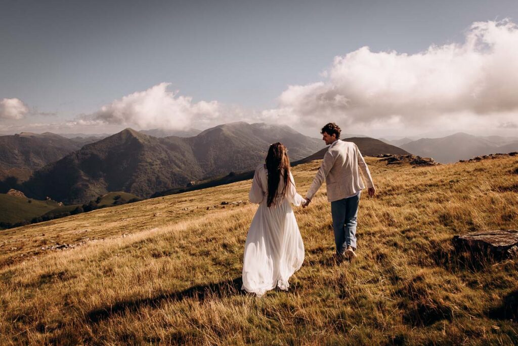 Mariage intime à la montagne