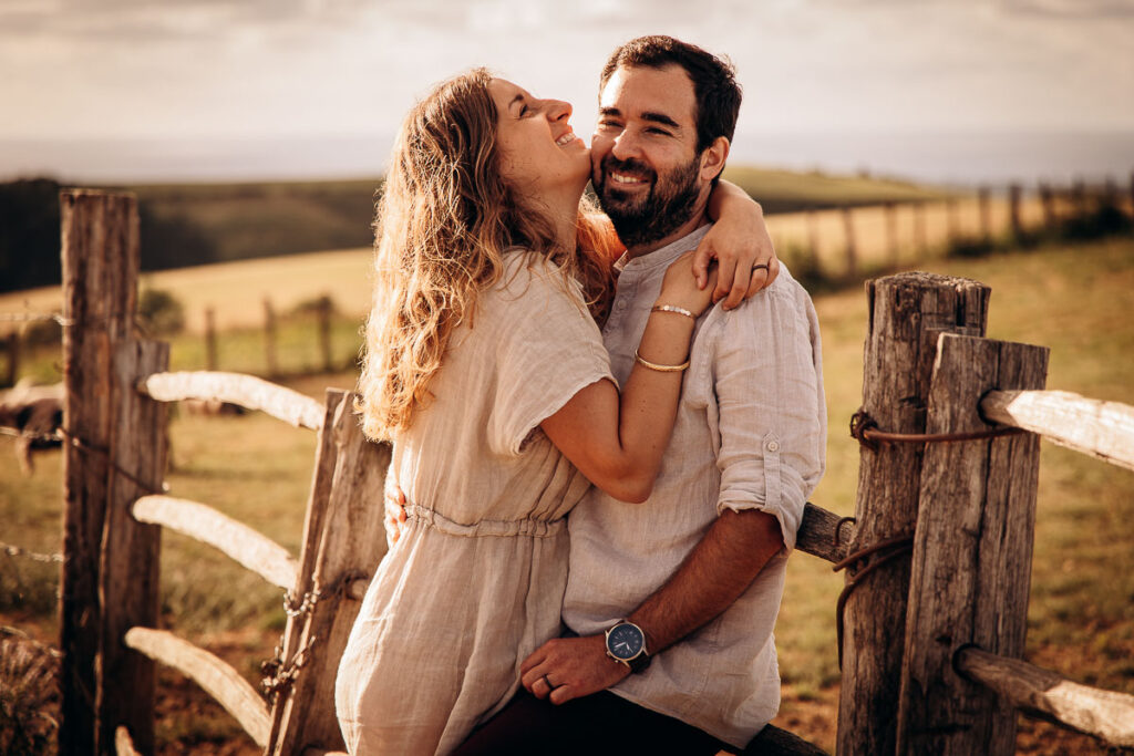 Seance couple dans la nature