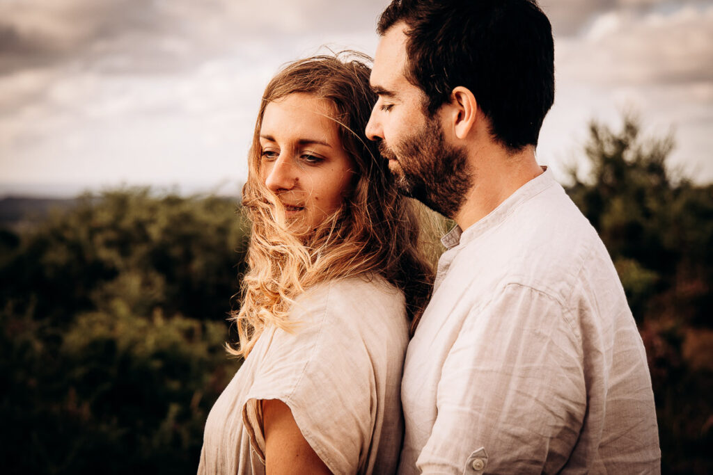 seance couple dans la nature