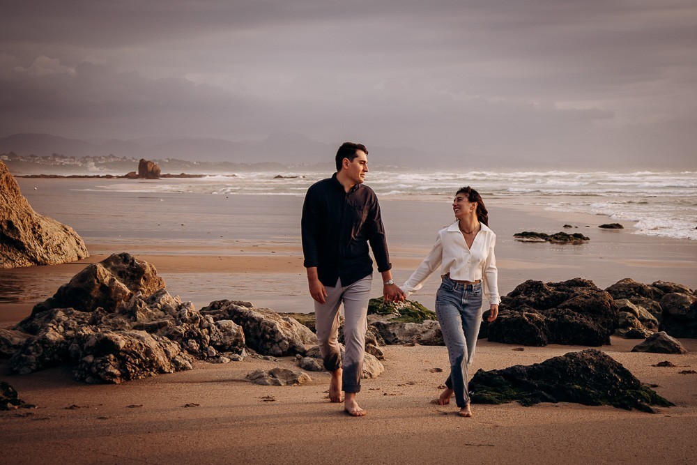 seance couple en bord de plage