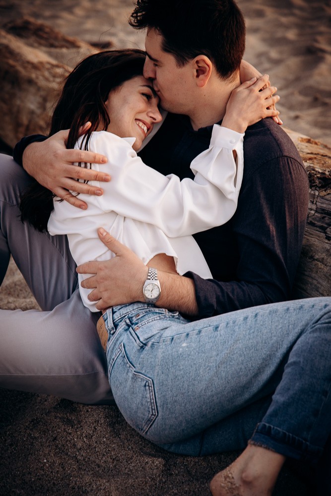 seance couple en bord de plage
