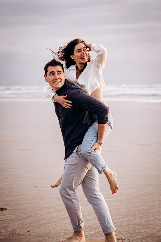 seance couple en bord de plage