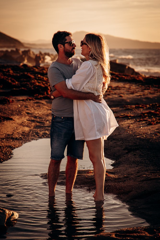 seance couple a la plage