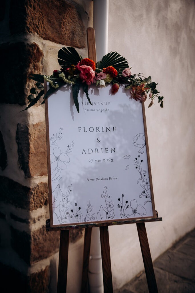 mariage urtubien borda fleurs kimua bidart papeterie cotton bird
