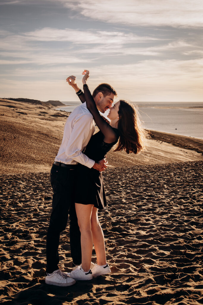 photographe couple dune du pilat